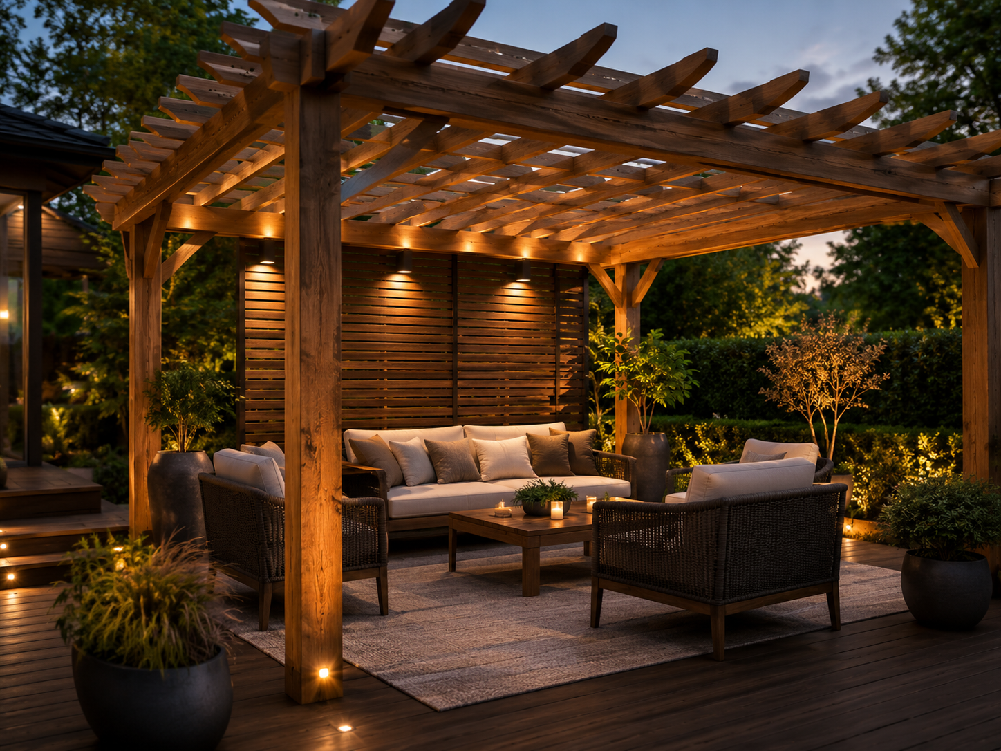 Terasa a pergola